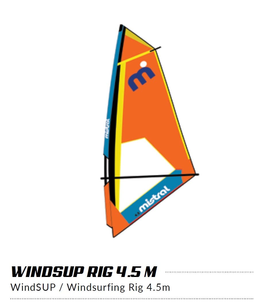 КОМПЛЕКТ WINDSURF MISTRAL ПАРУС + РИГ 4.5 М