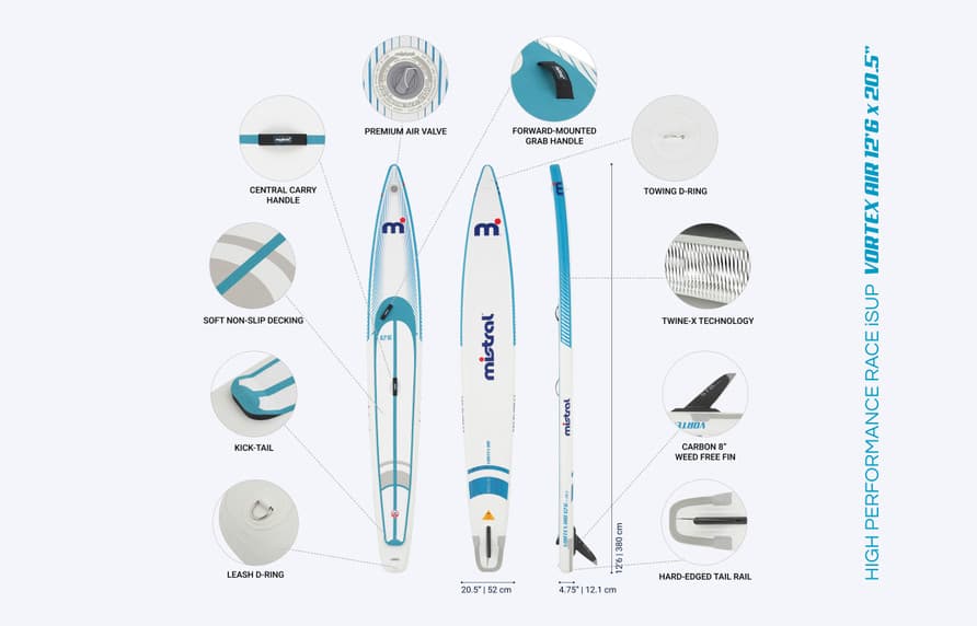 VORTEX AIR 12'0 X 20.5" – INFLATABLE RACE SUP